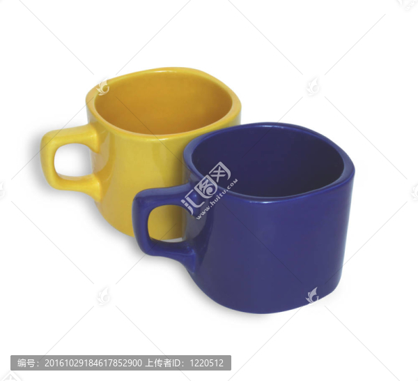 五顏六色的咖啡杯