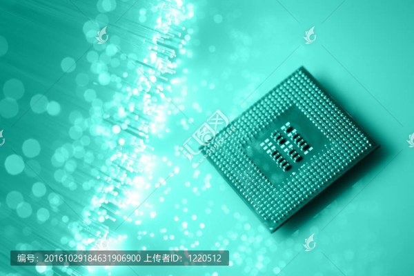 光纖背景與大量的光點