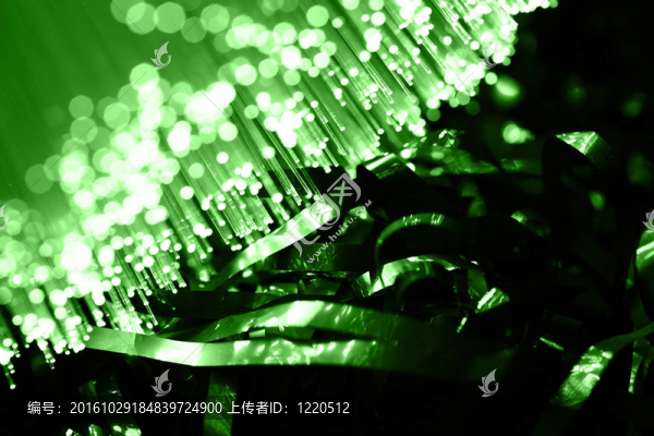 光纖背景與大量的光點