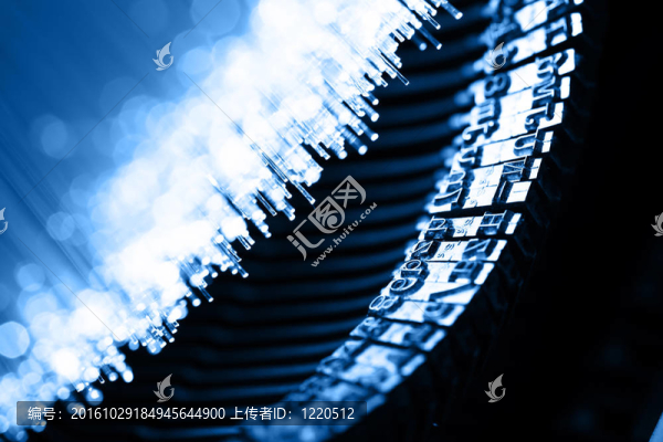 光纖背景與大量的光點