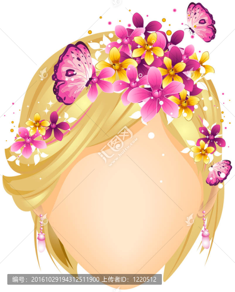 花的發(fā)型設(shè)計