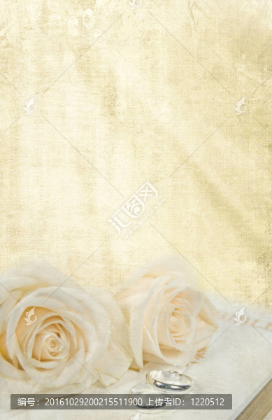 結(jié)婚戒指和玫瑰