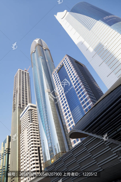 迪拜天際線；UAE