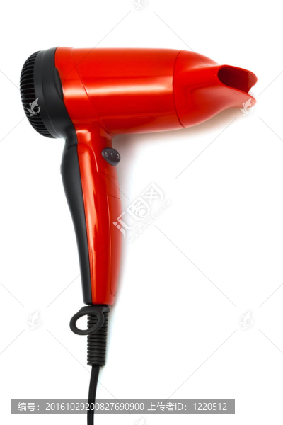 紅色的吹風機