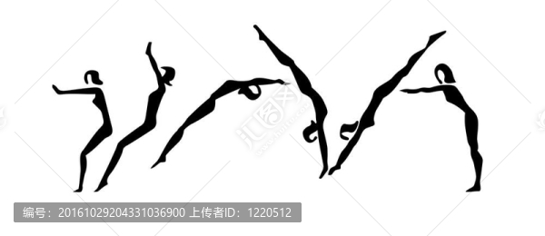 運動員的白色背景的剪影