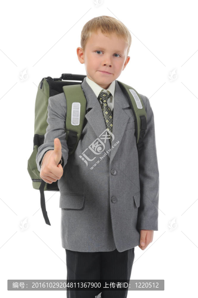 帶公文包的男孩