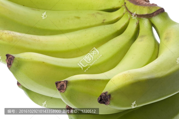 綠色的香蕉分離