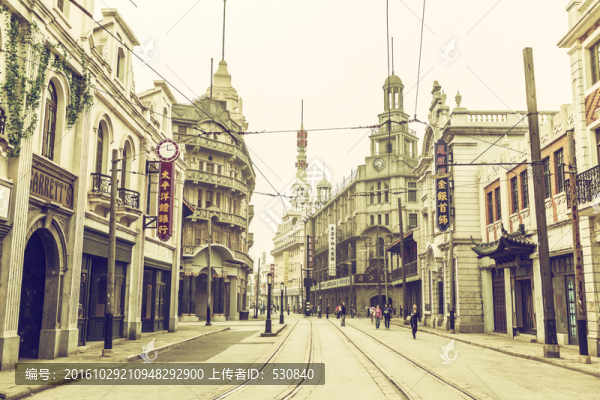 老上海街景,舊上海老建筑