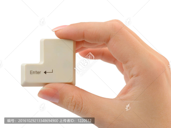 手上的電腦按鈕