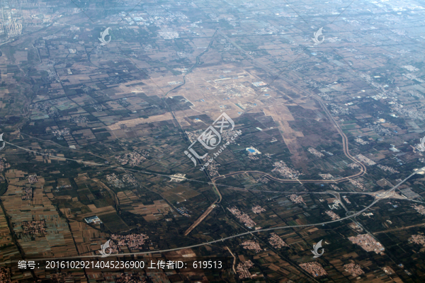 俯瞰,北京新機(jī)場工地
