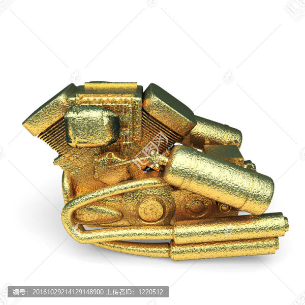 孤立的金馬達