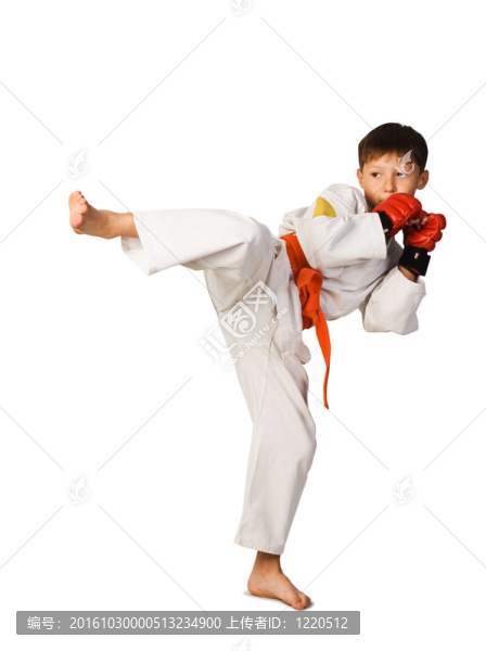 合氣道的男孩