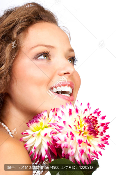 女人與花