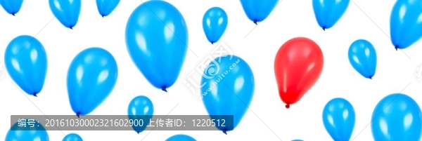 藍(lán)色的氣球