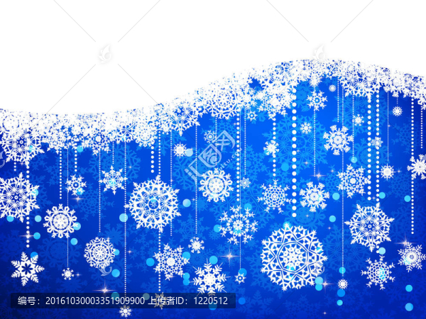 雪花的圣誕背景。EPS,8