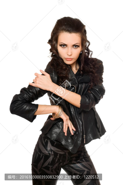 黑衣美女性感肖像