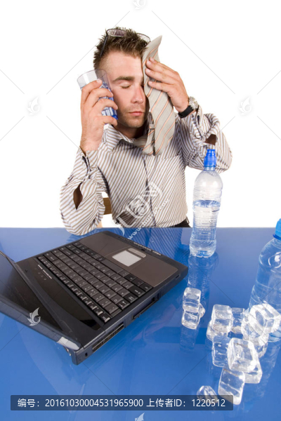 商人在電話里交談