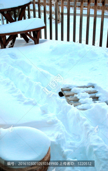 冬天的雪。