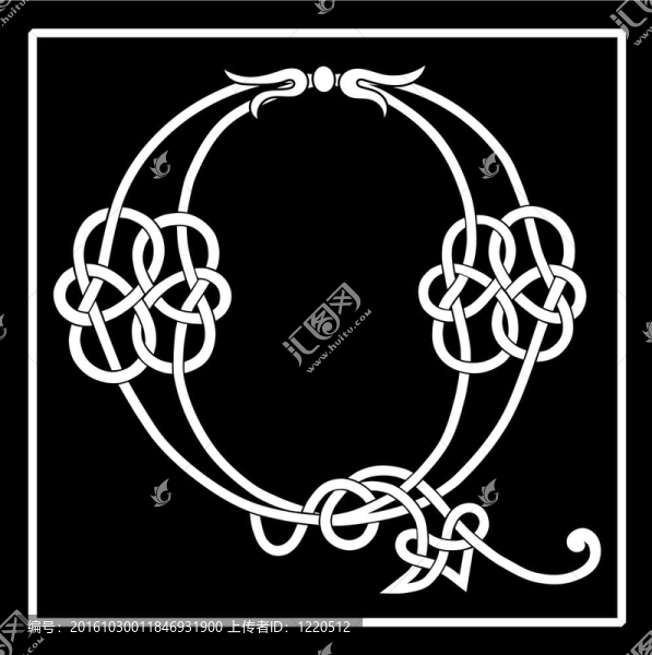 凱爾特結(jié)工作大寫字母Q