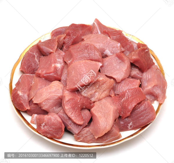 盤子上的牛肉片