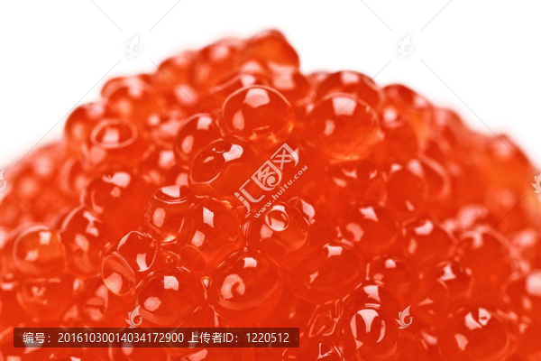 紅鮭魚魚子醬堆