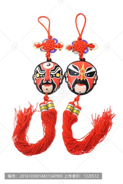 中國戲曲面具飾品