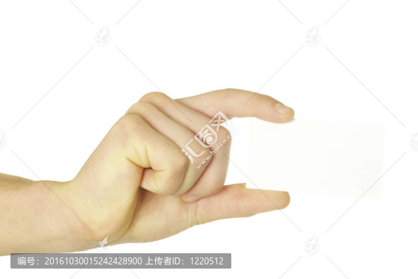 卡在手