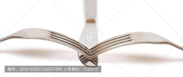 一個(gè)銀刀叉與空間的文字圖片摘要