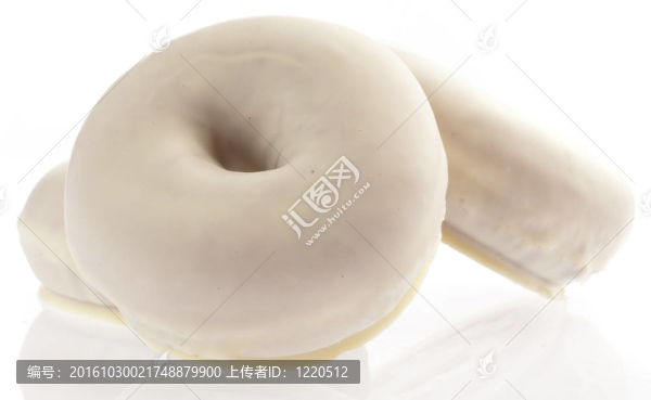 白色的甜甜圈