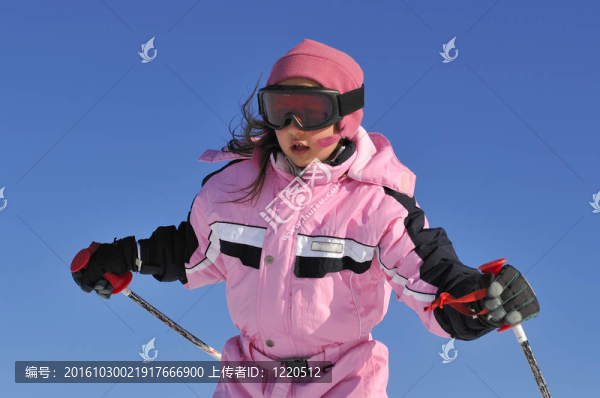 Jung女孩滑雪
