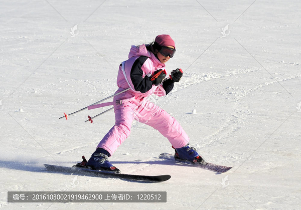 Jung女孩滑雪
