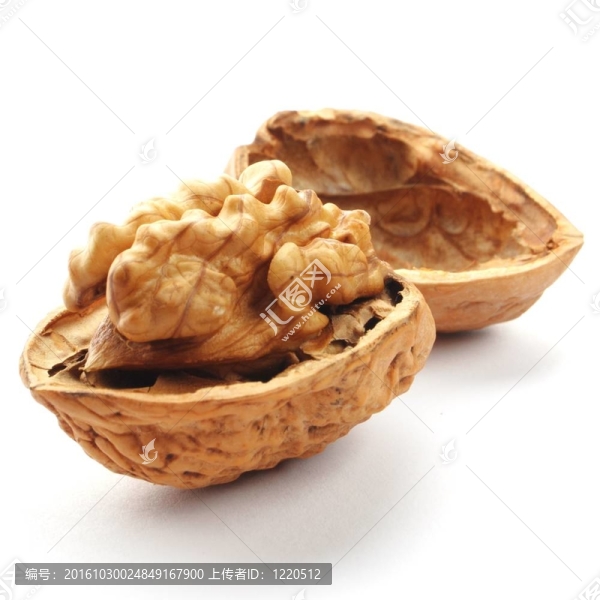 一個核桃的特寫