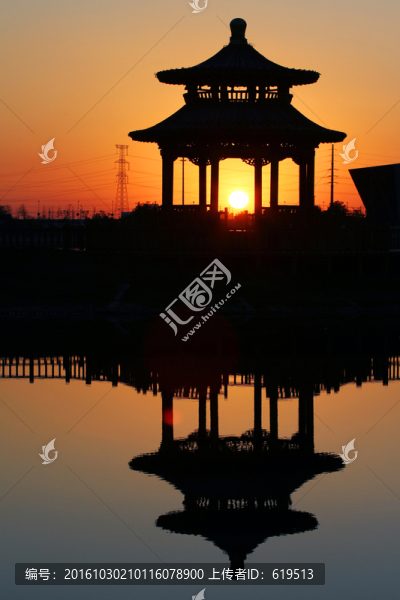 亭臺夕照,沈撫新城,金鳳灣公園