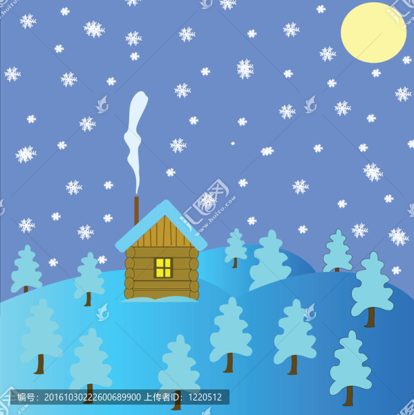 冬季景觀帶別墅-匯圖網(wǎng) www.fosd68.com 冬季景觀帶別墅