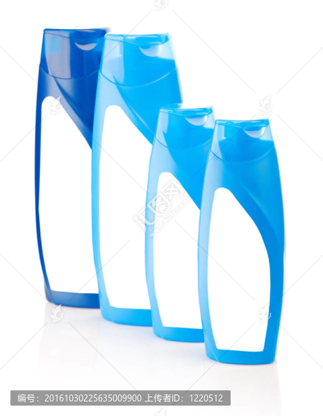 四藍洗發(fā)水瓶