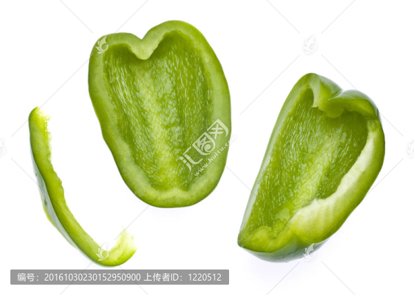 鮮綠鐘椒片