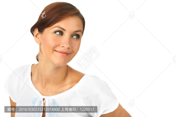 美麗的微笑的女人