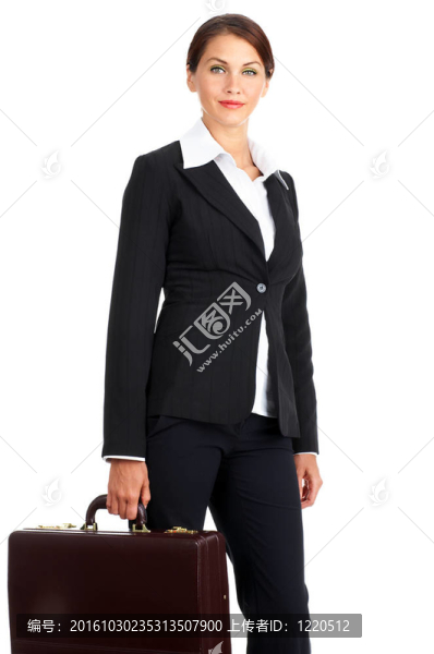 微笑的女商人