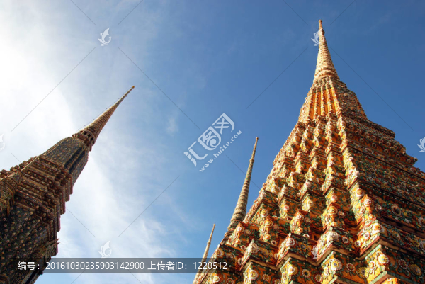 最高最大的佛塔在Wat,Pho