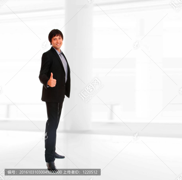 英俊的商人