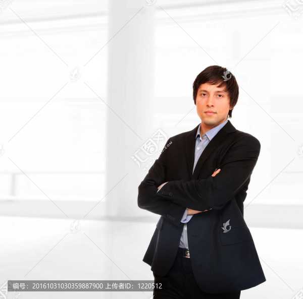 英俊的商人