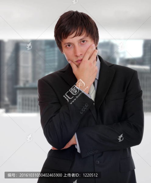 英俊的商人