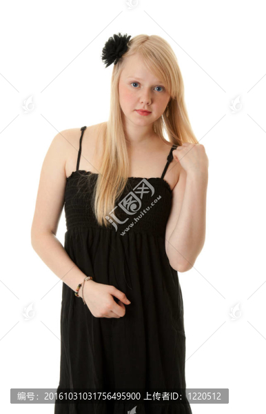 一個(gè)美麗的金發(fā)女郎的肖像