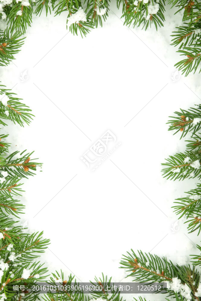 雪的圣誕框架