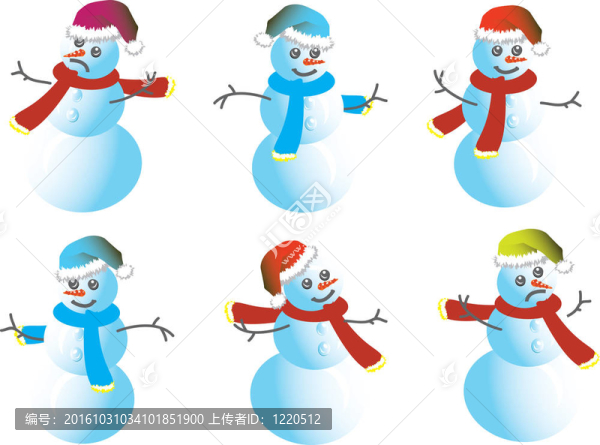 卡通雪人帽Santy