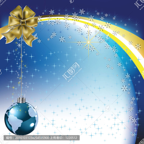 圣誕祝福金弓與行星