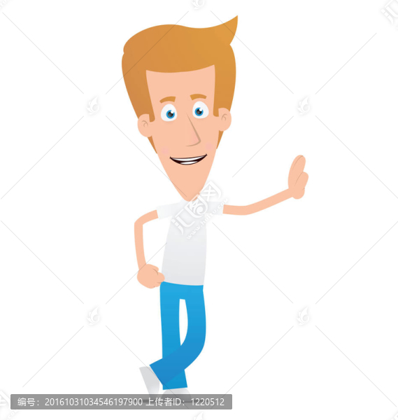 隨便的男人站在一個(gè)空白的地方