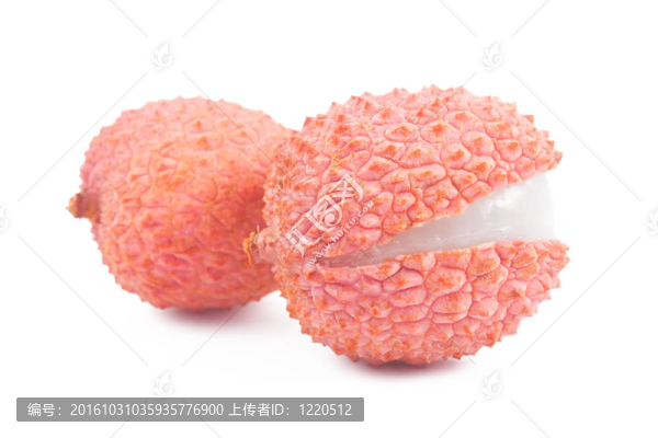 成熟的荔枝
