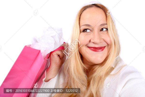 金發(fā)女顧客