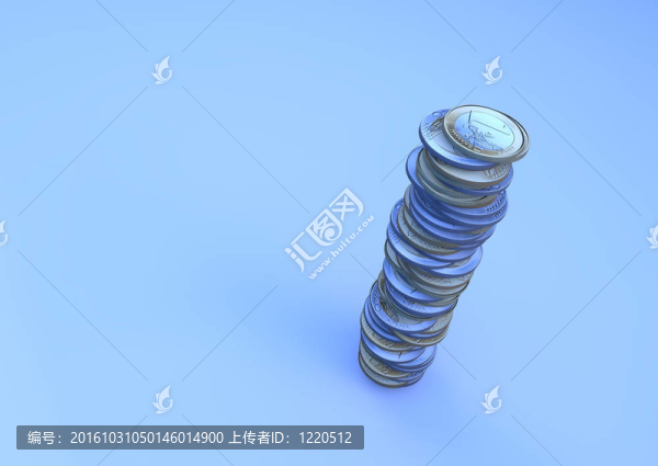 成堆的歐元硬幣